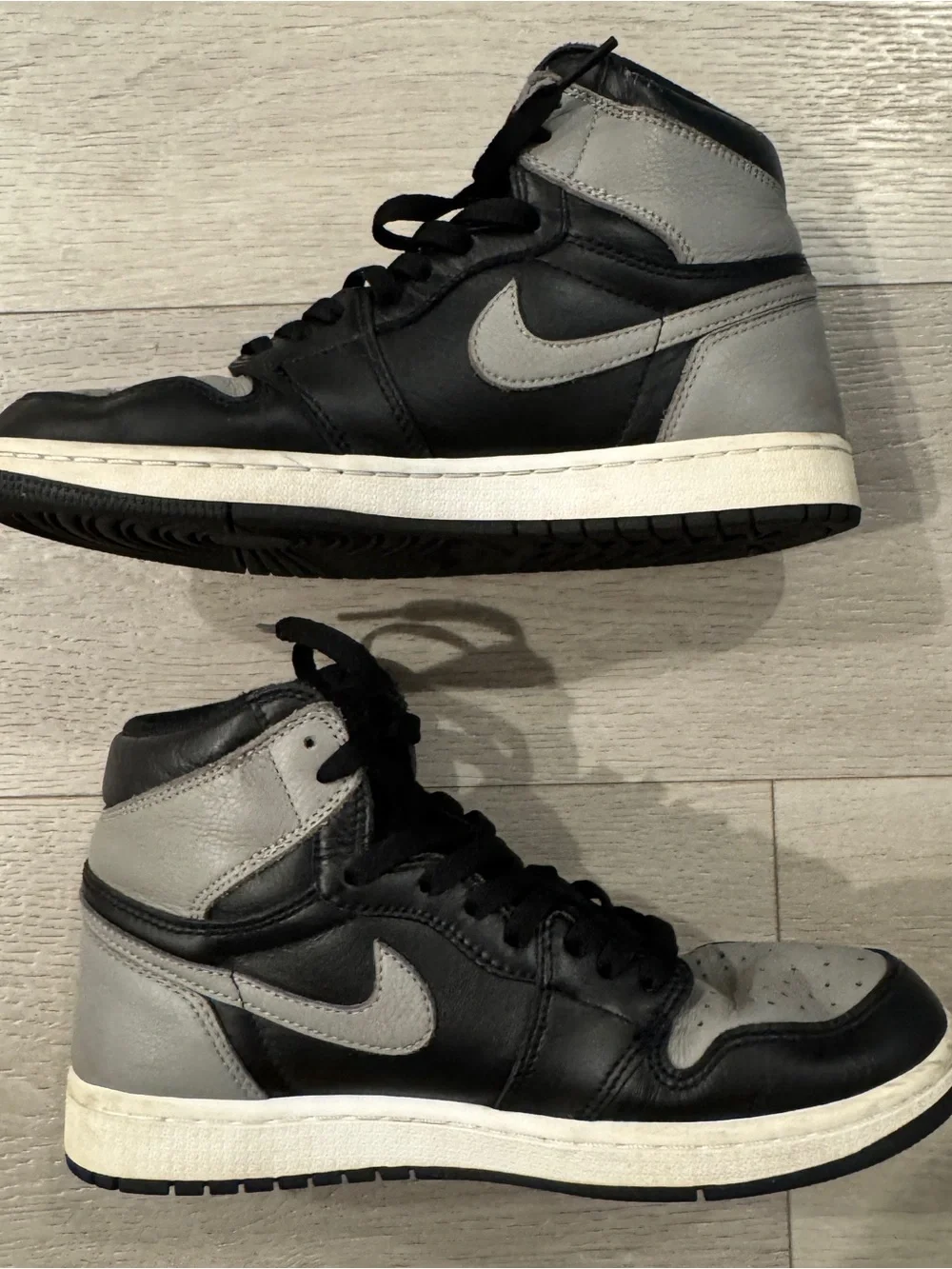 Nike Air Jordan 1 OG High Shadow Grey Black Shoes Sneakers Unisex sz. 8